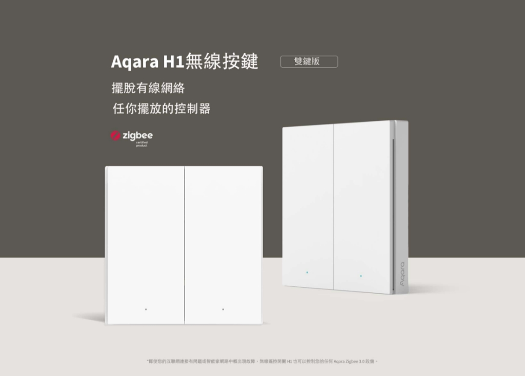 Aqara H1無線按鍵雙鍵版