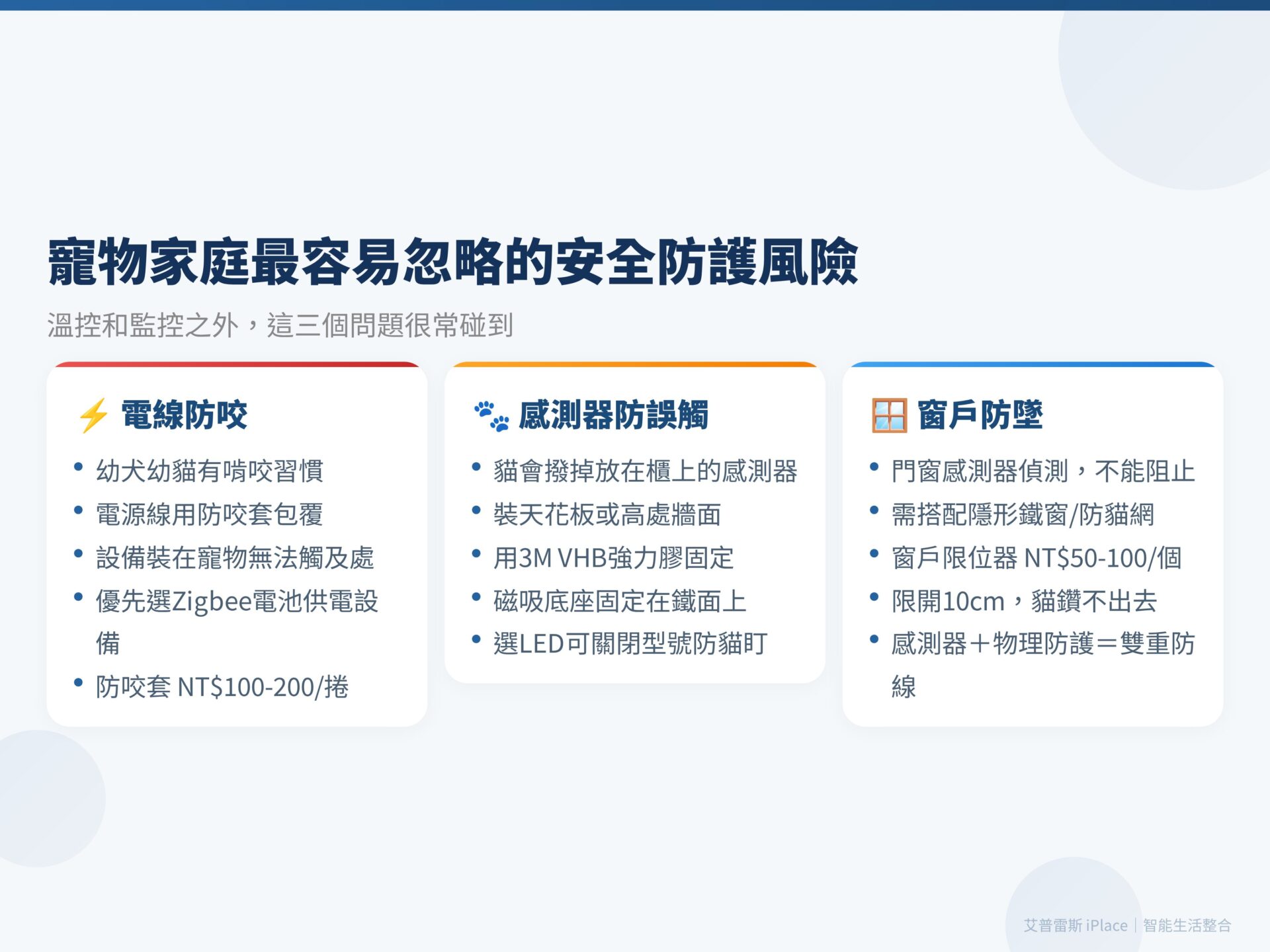 寵物智慧家庭 安全防護風險