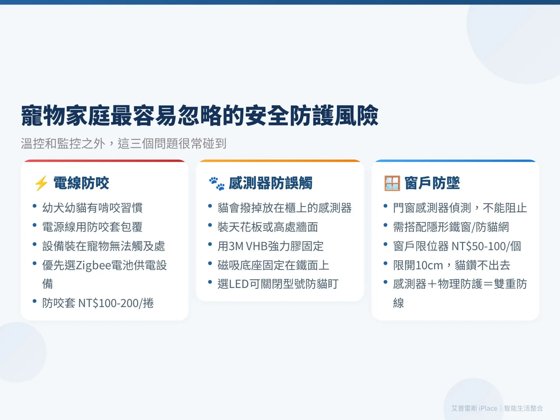 寵物智慧家庭 安全防護風險